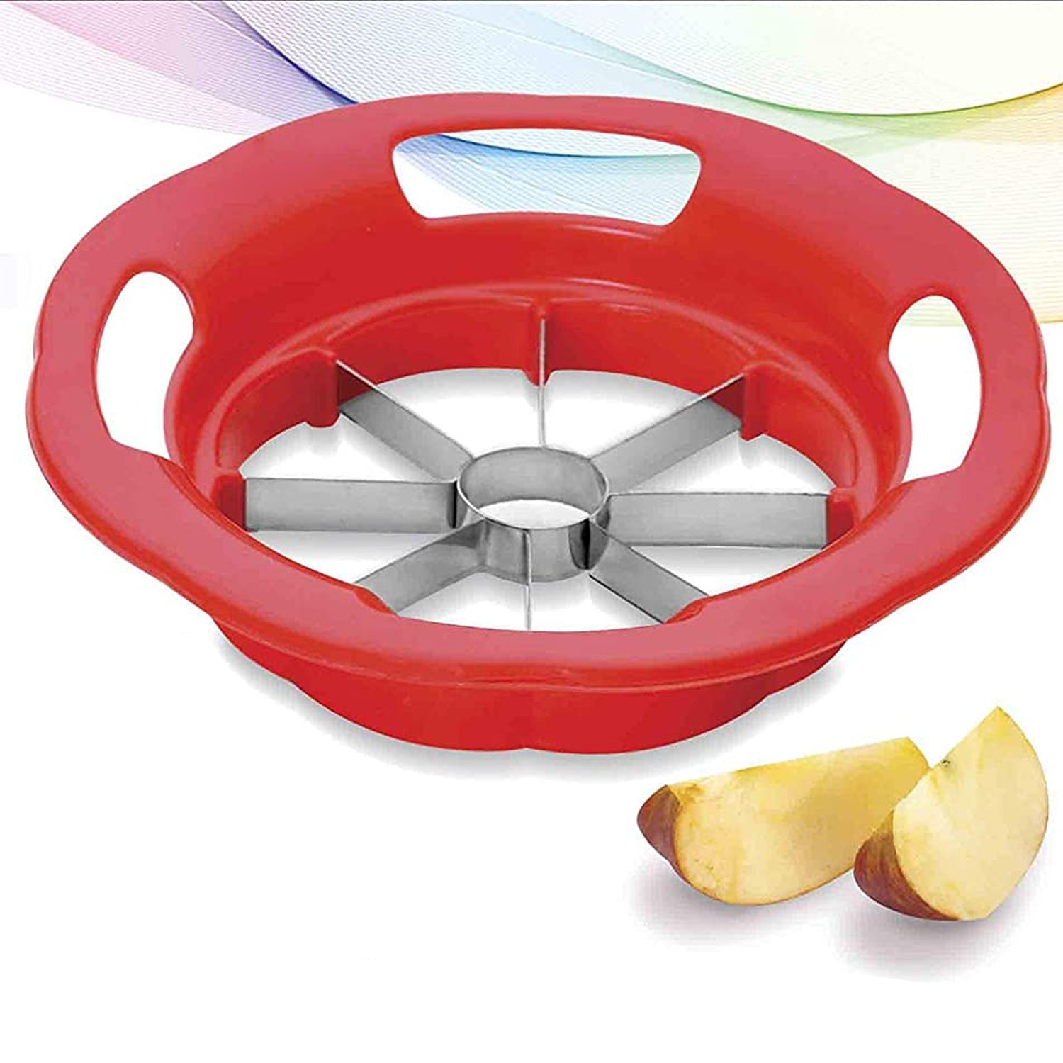 2665 Big Round Apple Cutter and shredder tool with effective sharp chopping blade system. 2665 Big Round Apple Cutter and shredder tool with effective sharp chopping blade system.